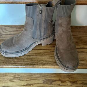 Brown Suede Ankle Boots